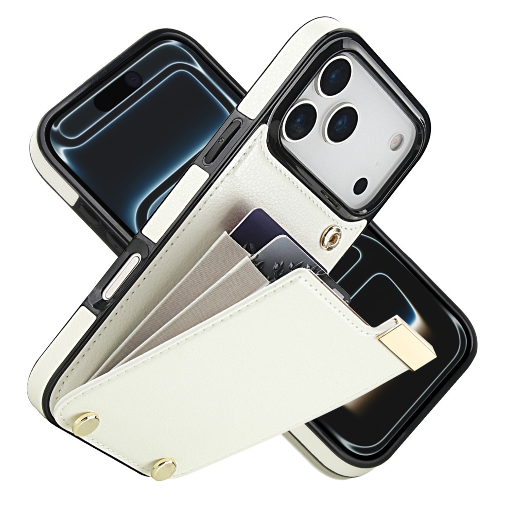Leather Wallet Card Holder Phone Cover - Etui na telefon z portfelem na