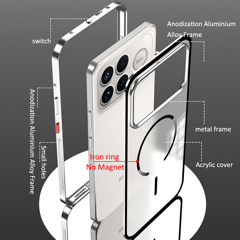Metal Bumper Aluminum Frame Case - Odporny na wstrząsy futerał ochronny do