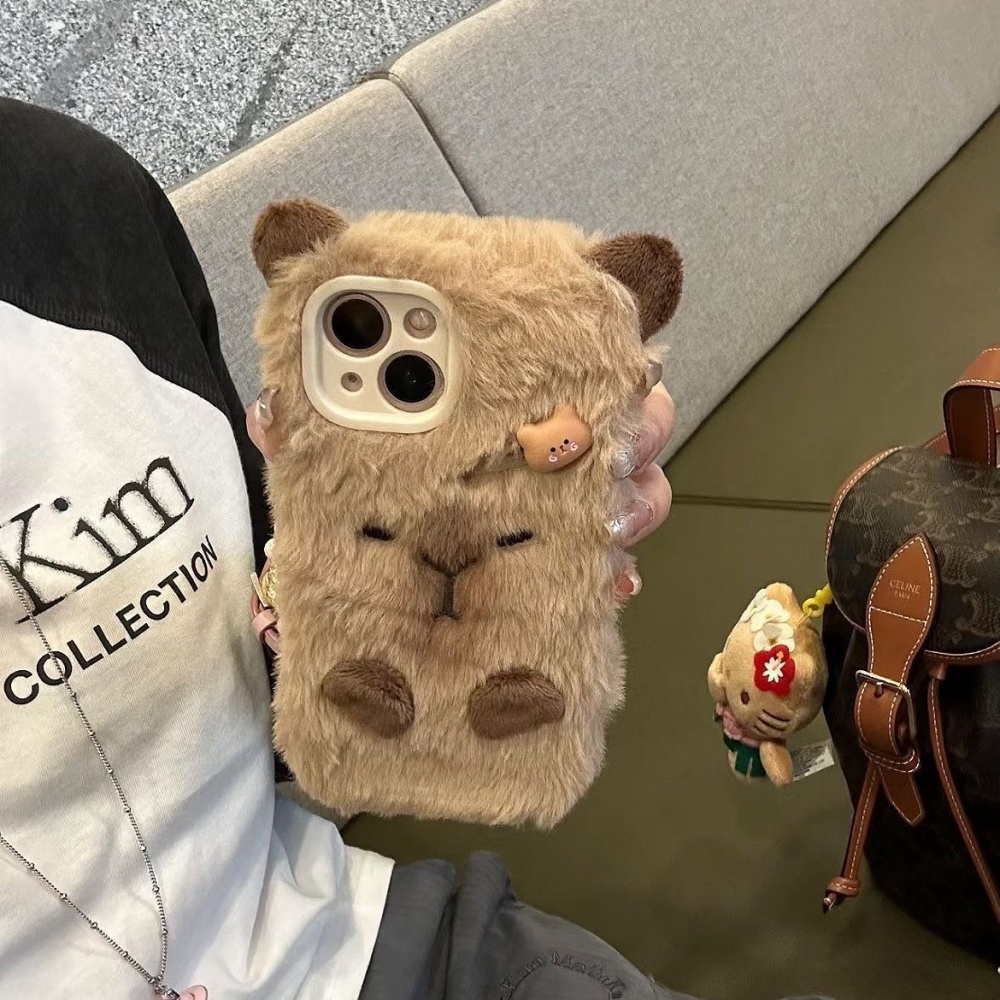 Phone Cases - Luksusowe etui na telefon z puszystym