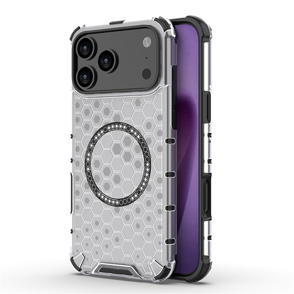 Clear Shockproof Bumper Case - Luksusowe, przezroczyste etui z magnetycznym zamknięciem