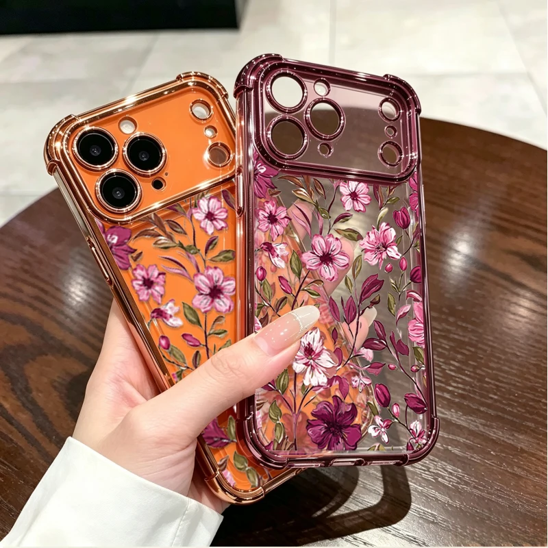 Klasyczne etui w czerwony, kwi – Vintage Floral Pattern Soft Case recenzja i cena