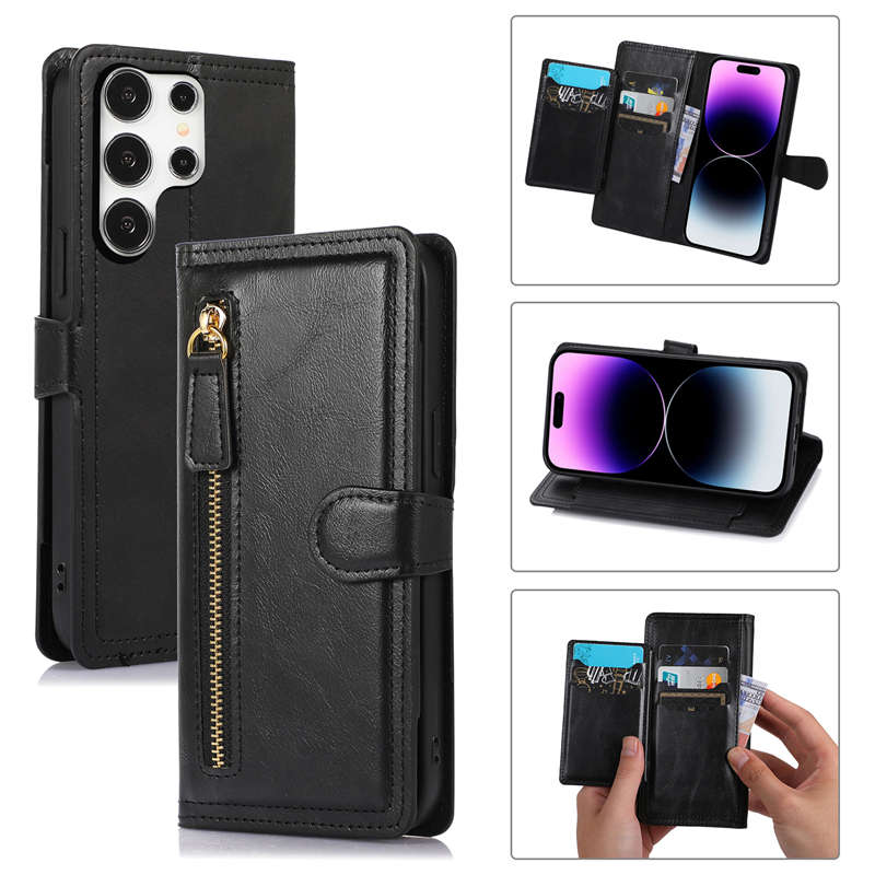 Etui na telefon Samsung Galaxy – Leather Wallet Card Holder Phone Cover recenzja i cena